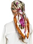 RIIQIICHY 100% Mulberry Silk Scarf Head Scarf for Women Hair Wrap for Sleeping Square Bandana Neck Scarf