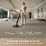 DREAME H15 Pro Wet & Dry Vacuum Cleaner, GapFree AI DescendReach Robot Arm, Three-Piece Cover, Suction 21kPa, 0 Spaces, Thorough Brush Wash at 100°C, 5 Min, Dry at 90°C - 11