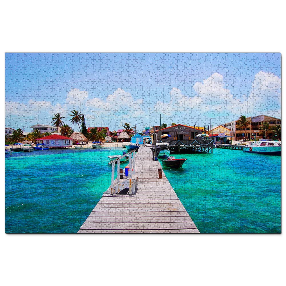 Belize San Pedro Puzzle 1000 Pieces Game Artwork Travel Souvenir 50x70CM