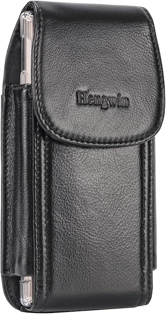 Real Leather Cell Phone Holster Belt Holder Belt Clip Pouch Case
