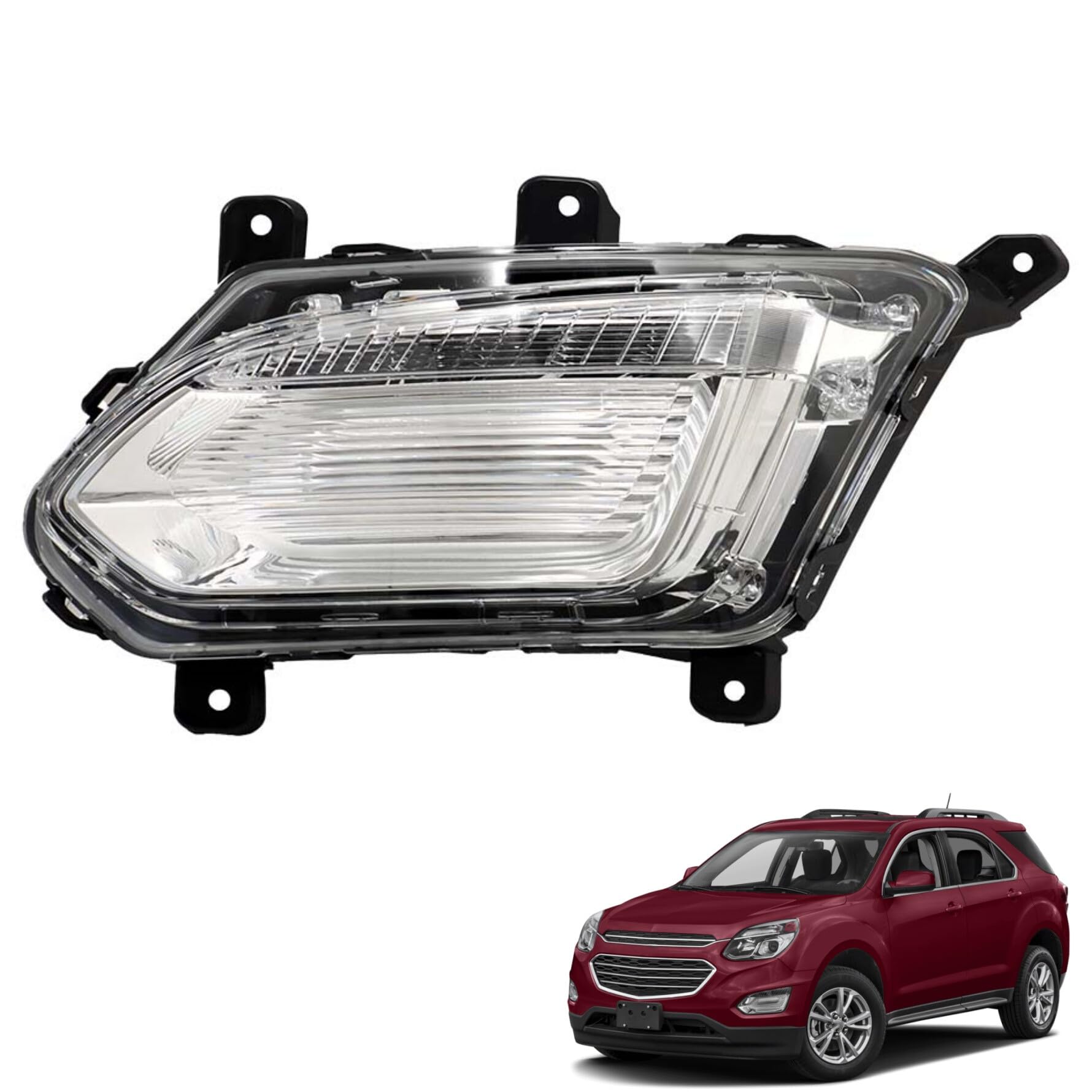 munirater 1-Pc Front Driver Side Daytime Running Fog Light Assembly Replacement for Equinox 2016-2017 23375566, GM256211