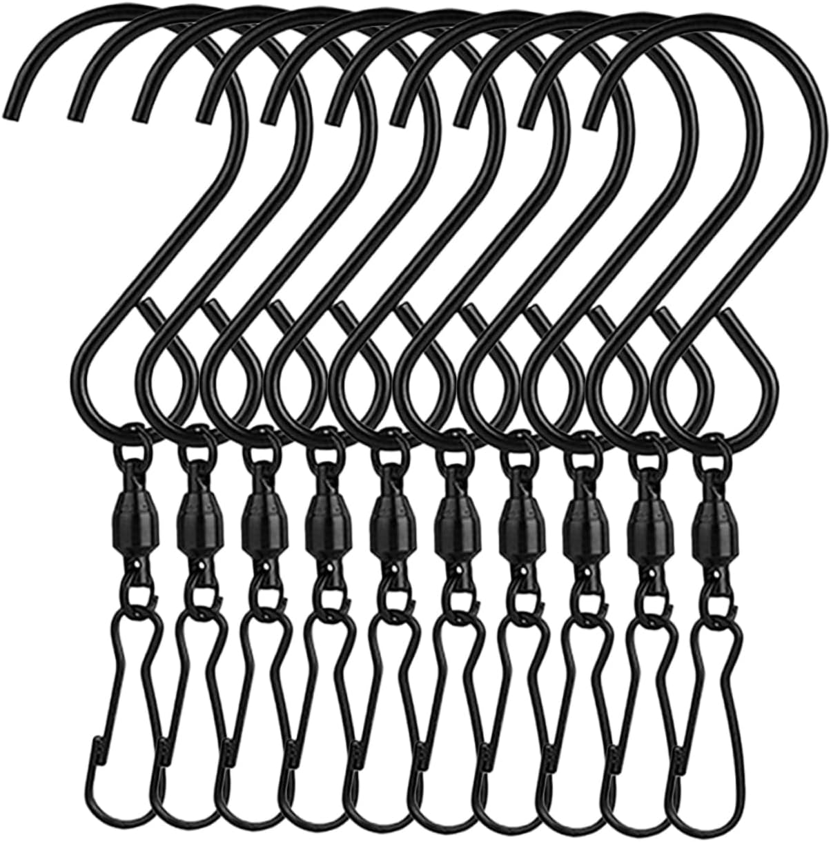 Parliky 10pcs Wind Chime SType Hook Metal Wind Chimes