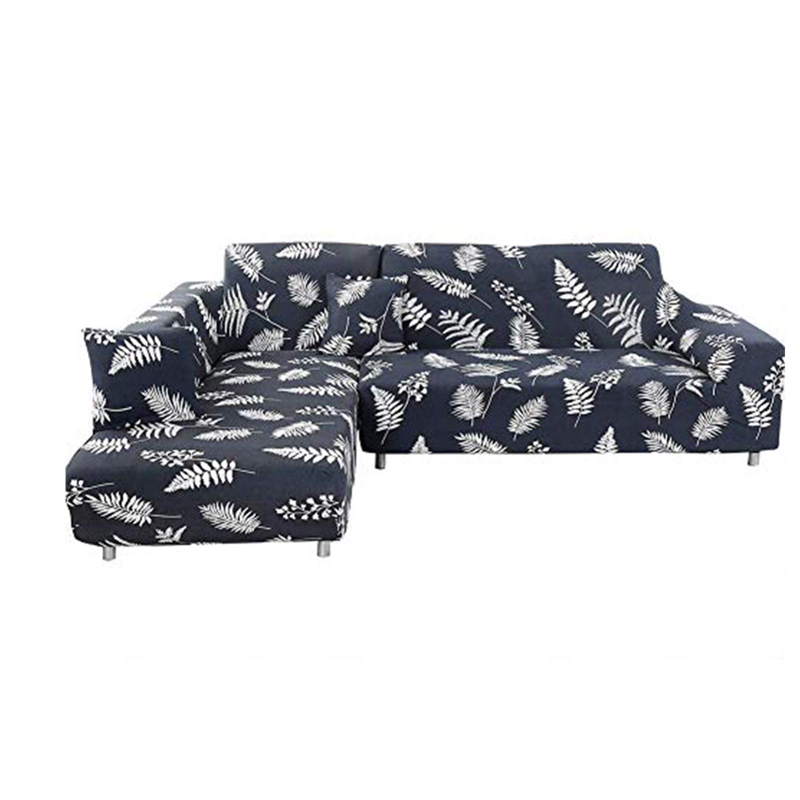 JIAN YA NA L Shape Sofa Slipcover, Stretch Spandex Sectional Sofa Cover 3 Seater + 3 Seater for 2 Piece Sectional Couch Covers Furniture Protector Covers for Kids Pets