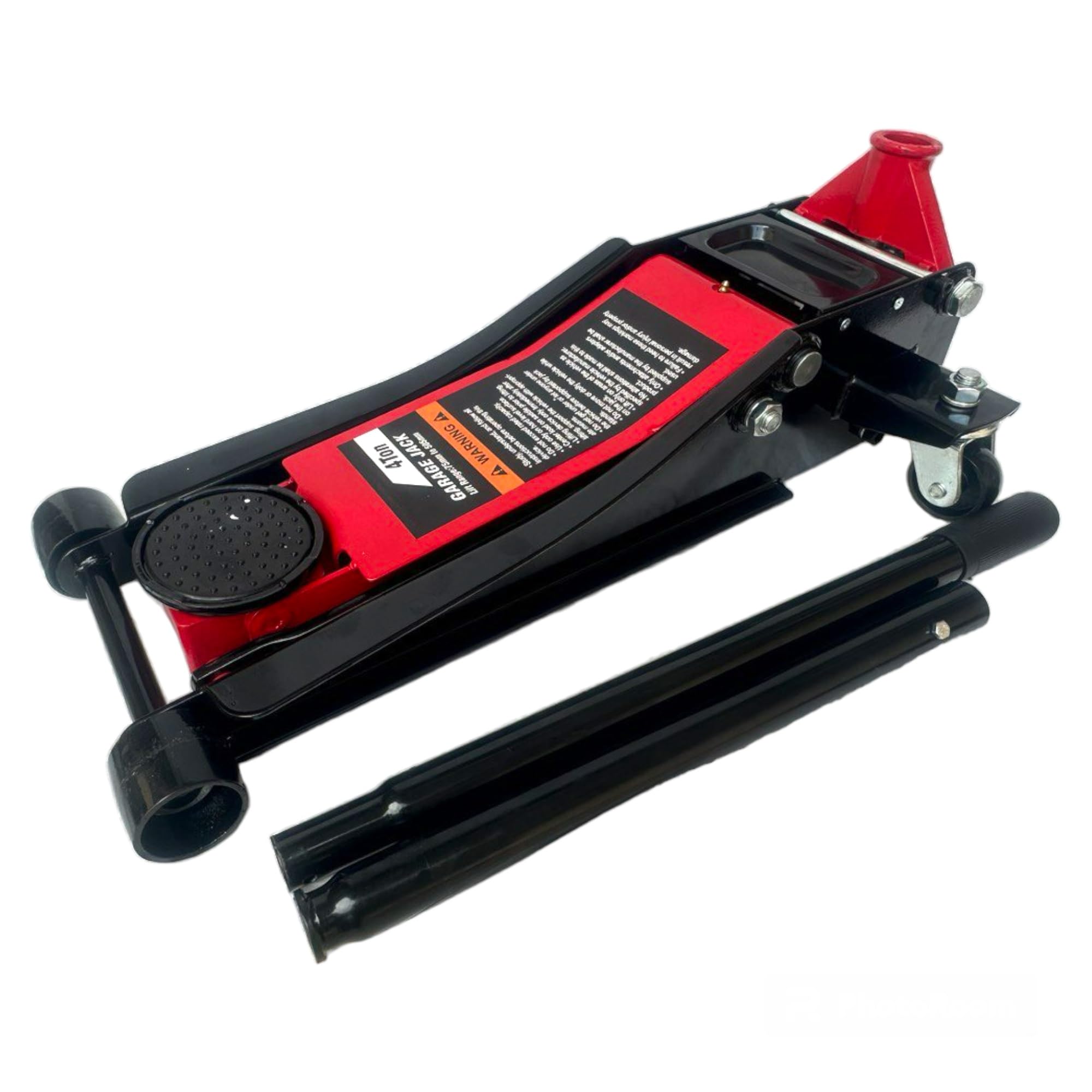 Crick Sollevatore Auto Martinetto Idraulico 4 Tonnellate Cric 4 Ton Professionale per Auto Assetto Basso Ribassato e ruote bidirezionali a cuscinetto per veicoli, auto alzata doppio pistone