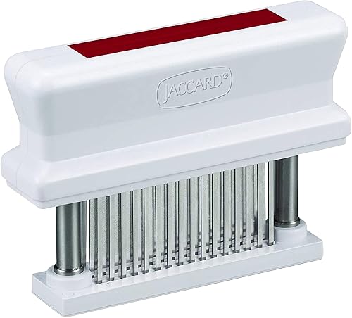 Jaccard 200348R, ablandador de carne duradero de 48 cuchillas con aguja afilada de acero inoxidable, artilugio de cocina para ablandar pollo, carne