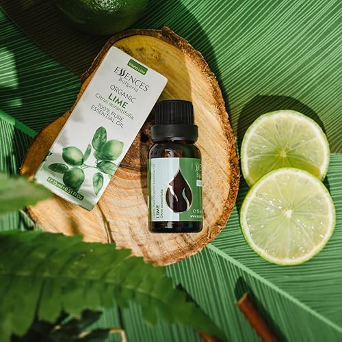Miniatura 8 de Essences Bulgaria Aceite esencial de lima orgánico, 0.51 onzas líquidas, Citrus aurantifolia, 100% puro y natural, sin diluir, grado terapéutico,