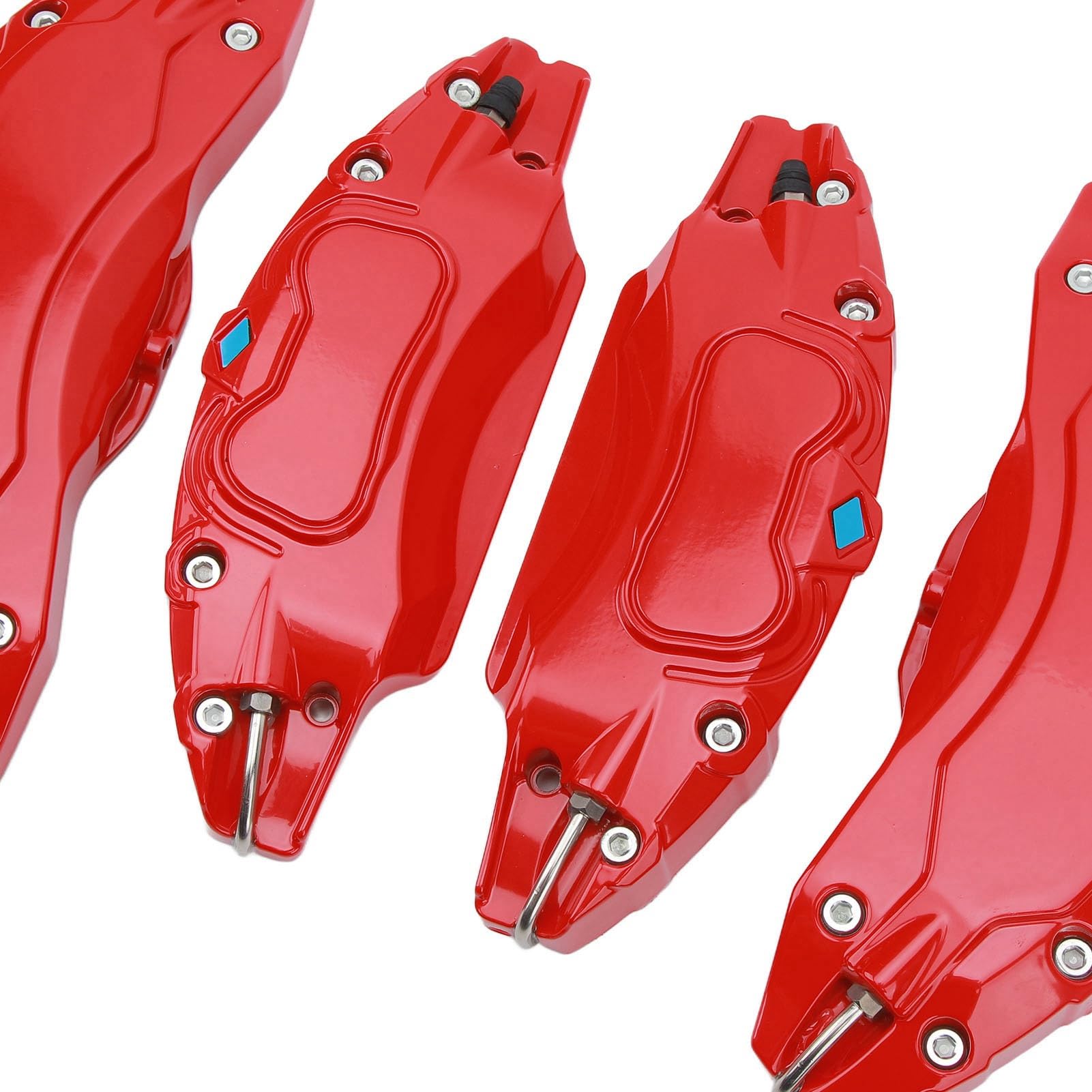 Tbest 4 Piezas de 19 Pulgadas 20 Pulgadas Cubiertas de Pinza de Freno de Disco de Coche, Cubiertas de Pinza de Cubo de Rueda de Aleación de Aluminio Cubierta Protectora de Pinza de (Rojo)