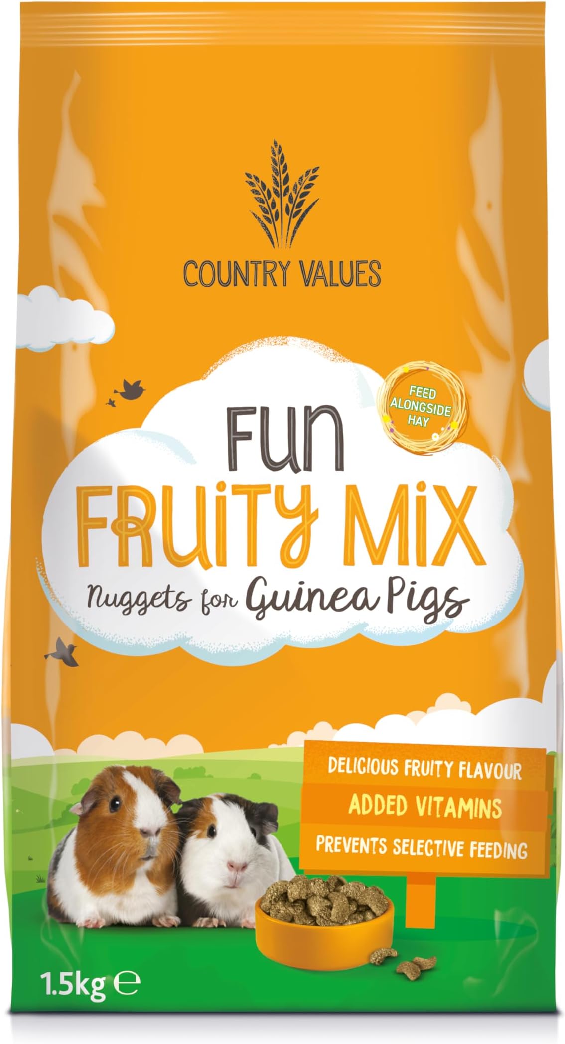Country Value Fruity Nuggets for Guinea Pigs 10 kg