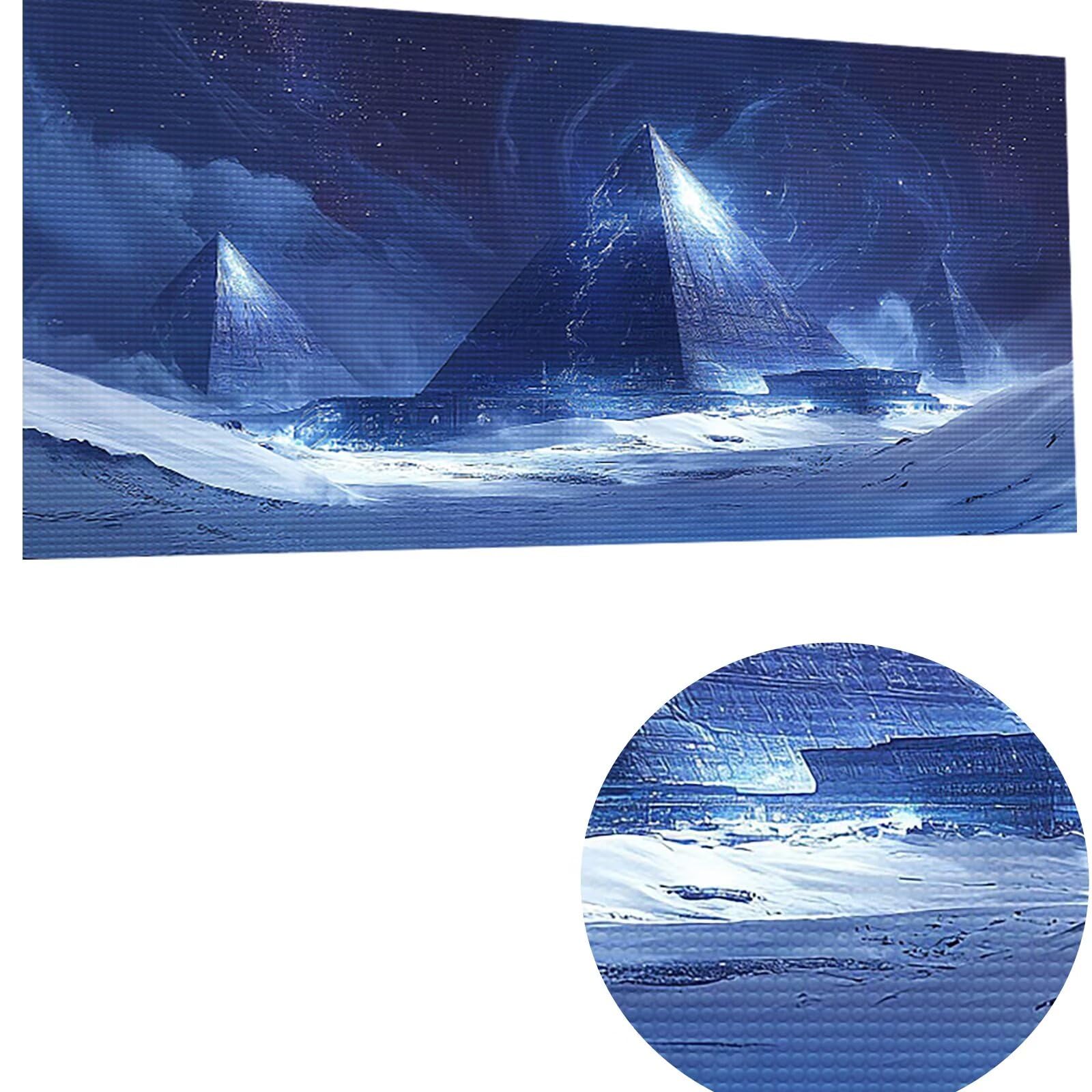 Diamentowe malowanie Piramida 5D Rysunek Diamentowy, DIY Diamentowe Malarstwo Dorośli Egipt Zestaw do malowania diamentami DIY Dzieci Kryształ Prezent na ścianę Dekoracja domu 55x110cm CJ0P-1203