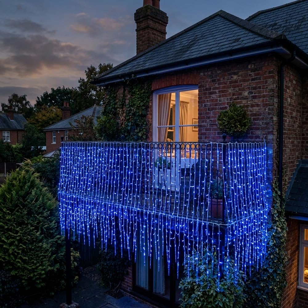 [2 Stück] Outdoor Solar Lichterketten, 66ft 200 LED wasserdichte Lichterketten mit Kupferdraht 8 Modi für DIY Hochzeitsfeier Patio(Warmweiß)
