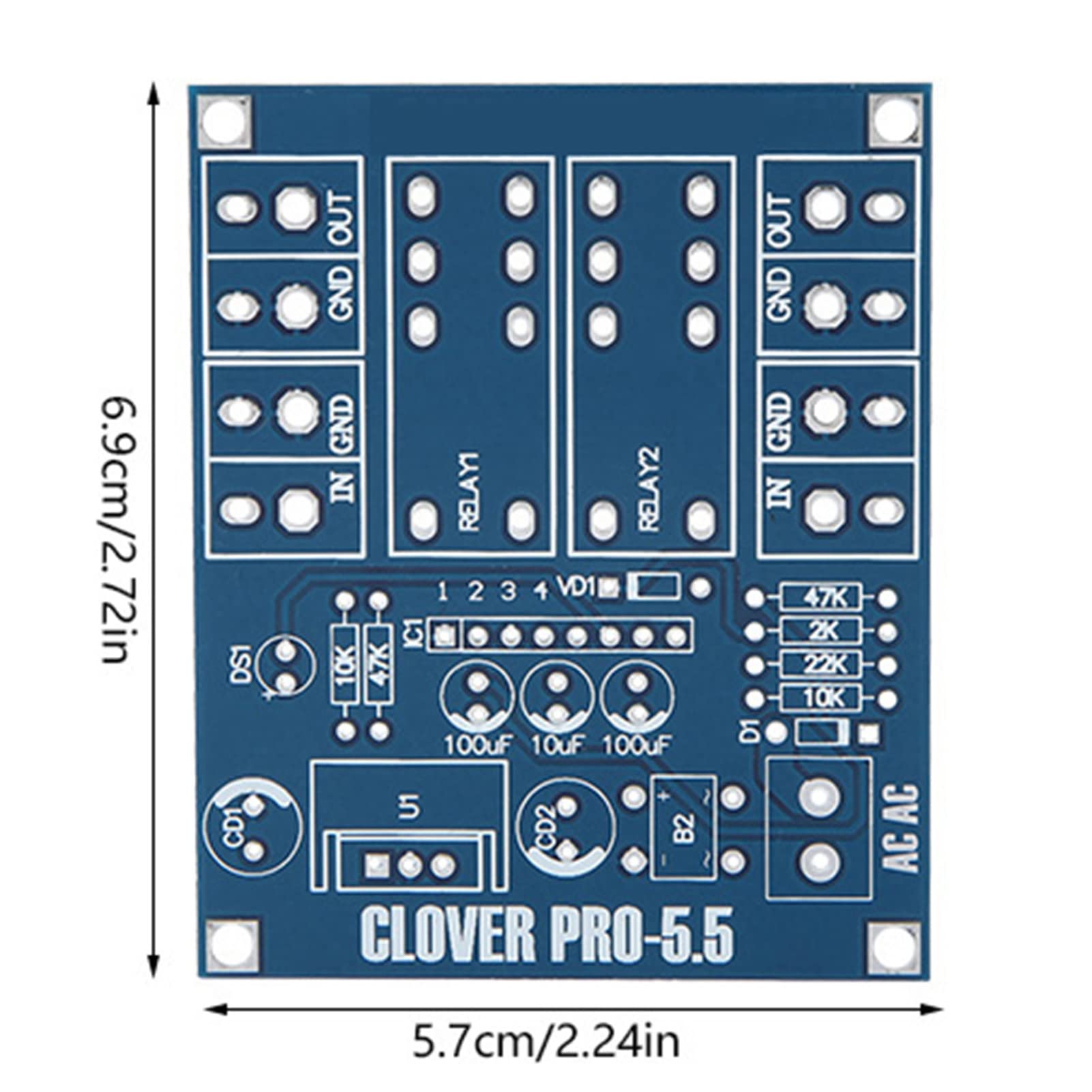 Modulo Protezione Altoparlante UPC1237 Doppio Relè 12-24V Amplificatori Stereo Audio Professionali