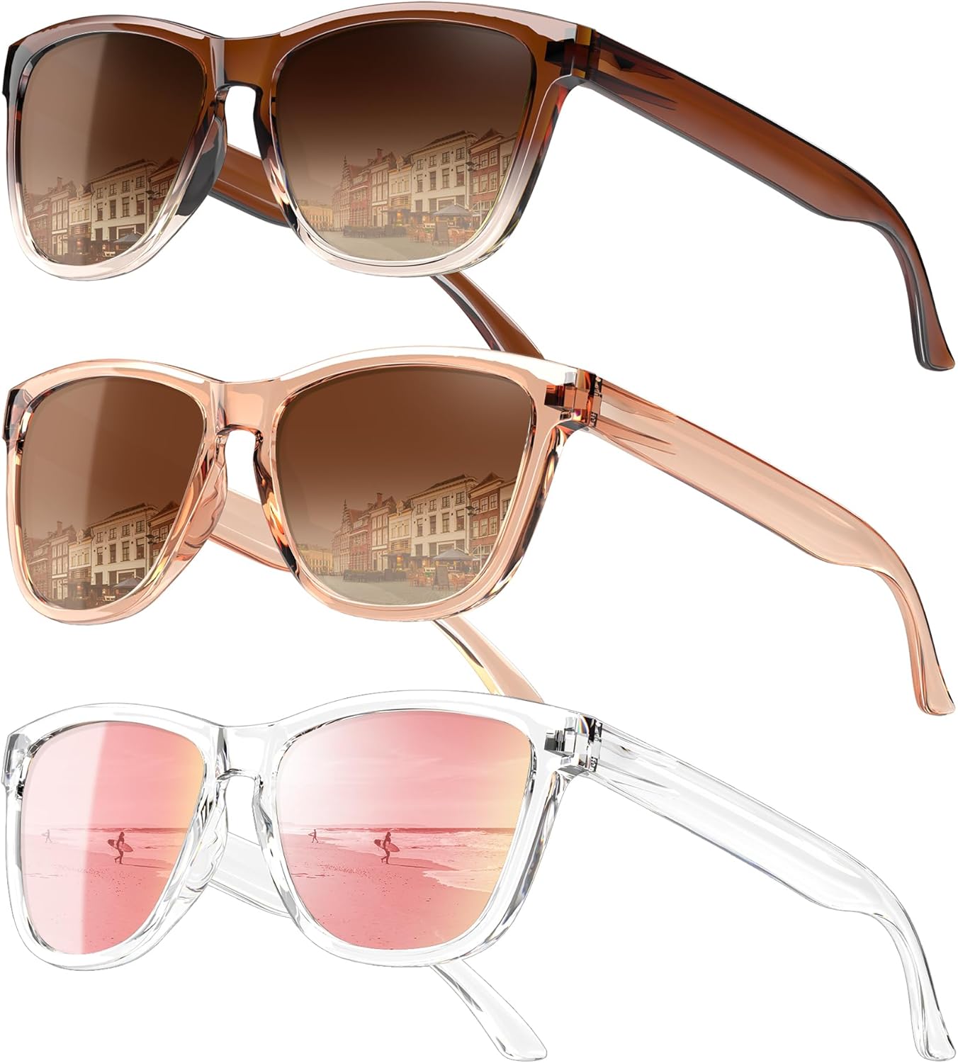 Sunglasses-women Polarized Sunglasses-womens: Trendy Sun Glasses polarized UV400 Protection Fashion Sun glasses