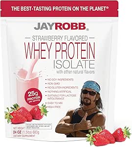 Jay Robb Strawberry Whey Isolate Protein Powder