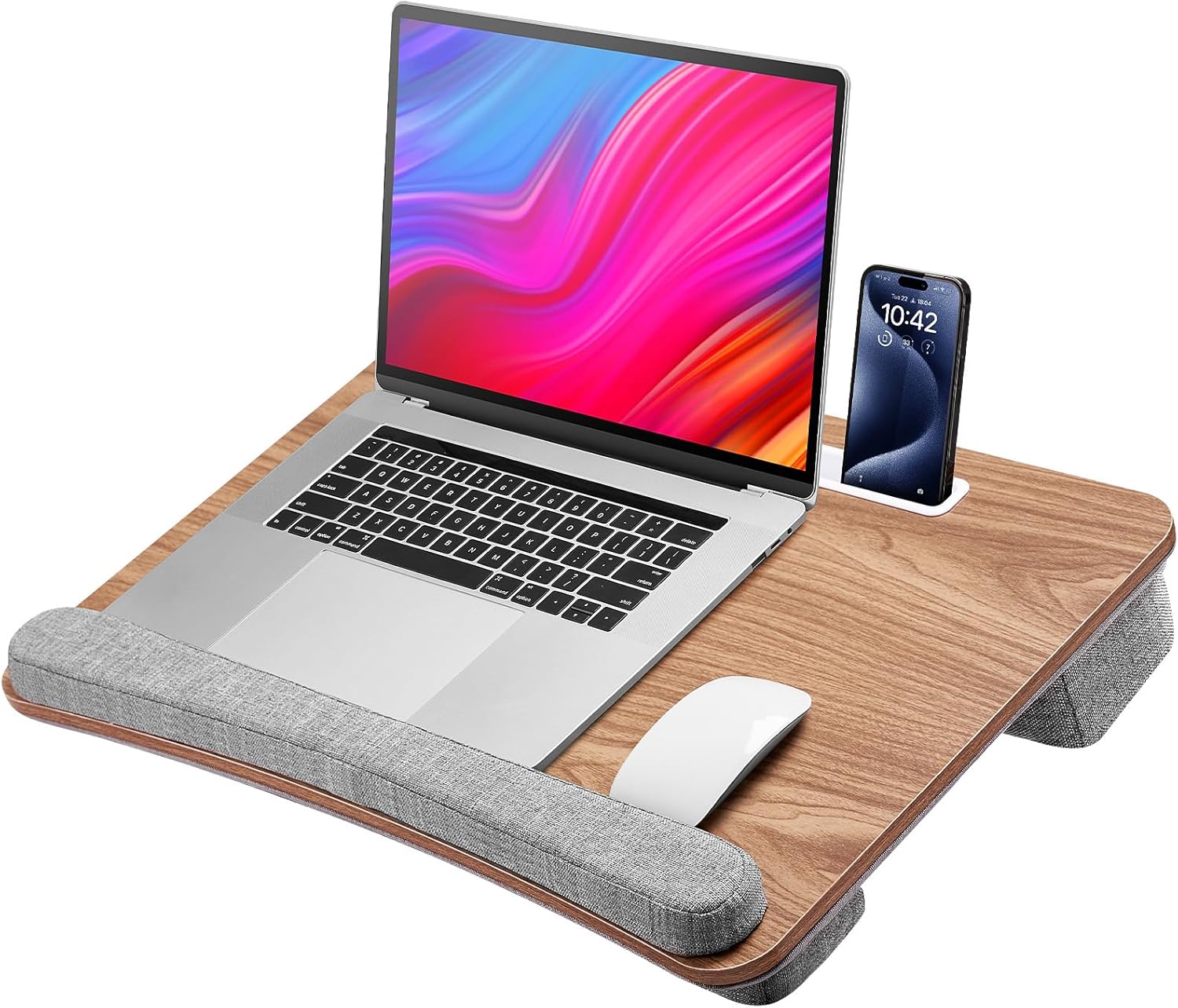 Lap Desk for Laptop with Extra Storage Pocket, Lap Desk