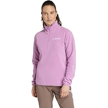 adidas Womens Multi Essentials Zip Fleece Jacket Hiking Athletic Outerwear Casual - Black