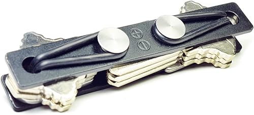 Miniatura 2 de Organizador de llaves compacto (soporta hasta 24 llaves y nunca se afloja, sin herramientas) con abridor de botellas y accesorio de llavero