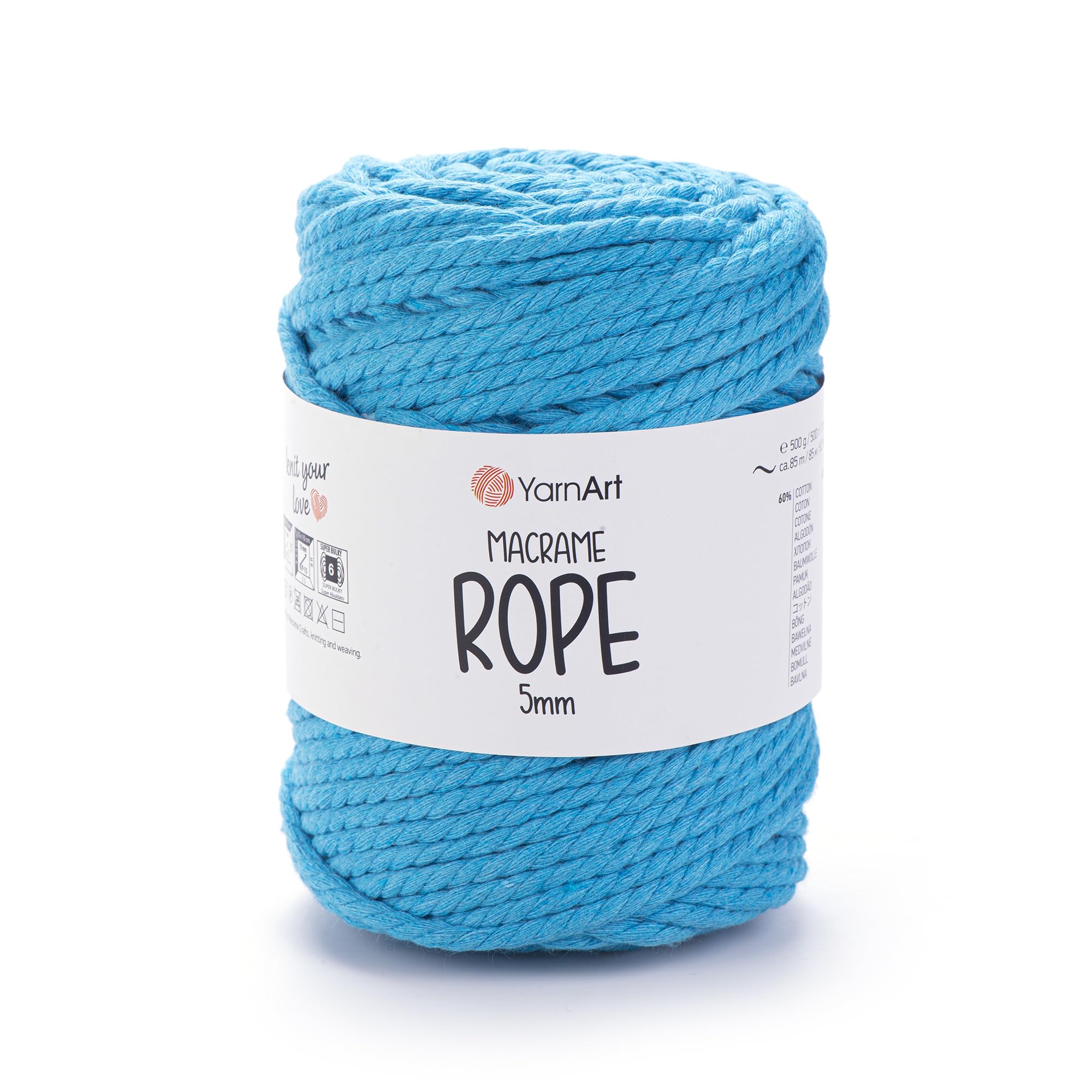 YarnArt El Örgü İpi MACRAME ROPE 5 MM, 763, 2x500 gr