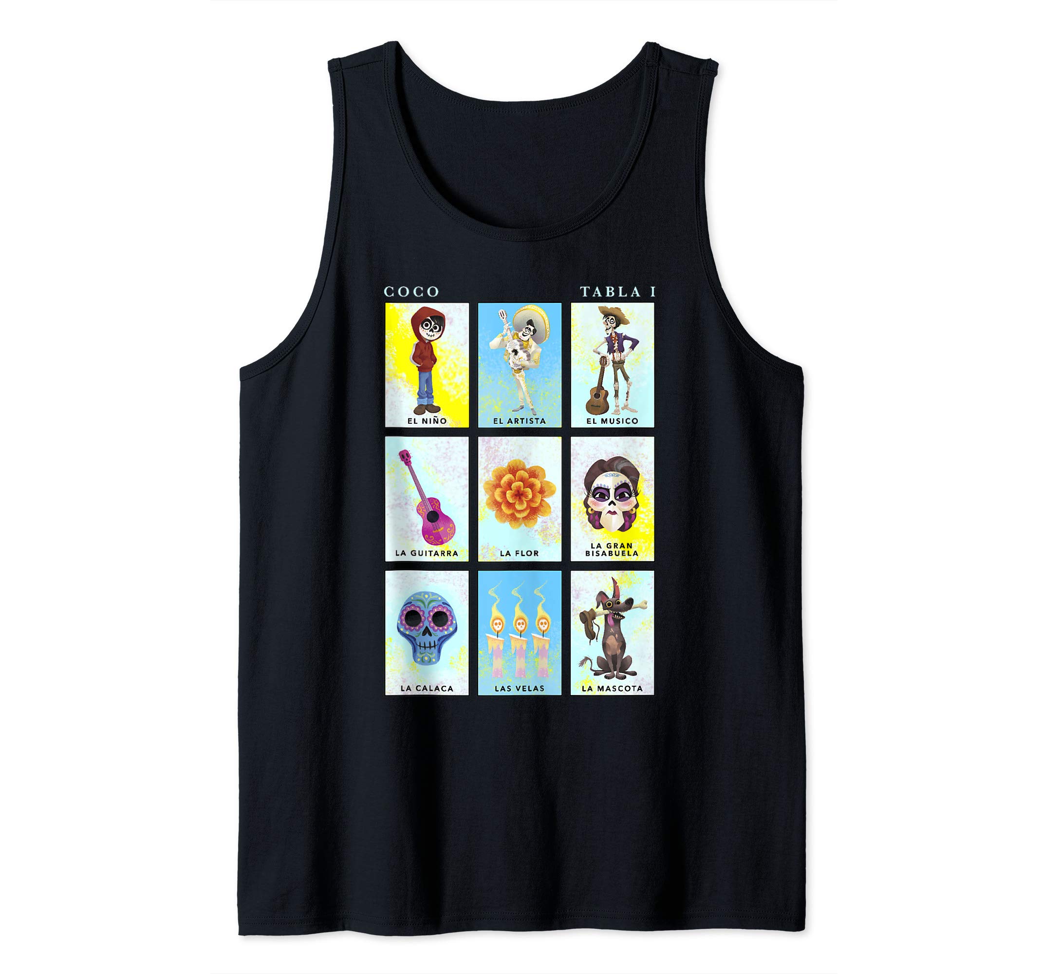 DisneyPixar Coco Group Shot Table 1 Panels Tank TopOEKO-TEX STANDARD 100