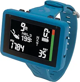 Scubapro Computador De Mergulho De Pulso Luna 2.0 Air Integrated (Ai) Com Bluetooth, Inclui Estojo E Alça De Silicone Para Braço
