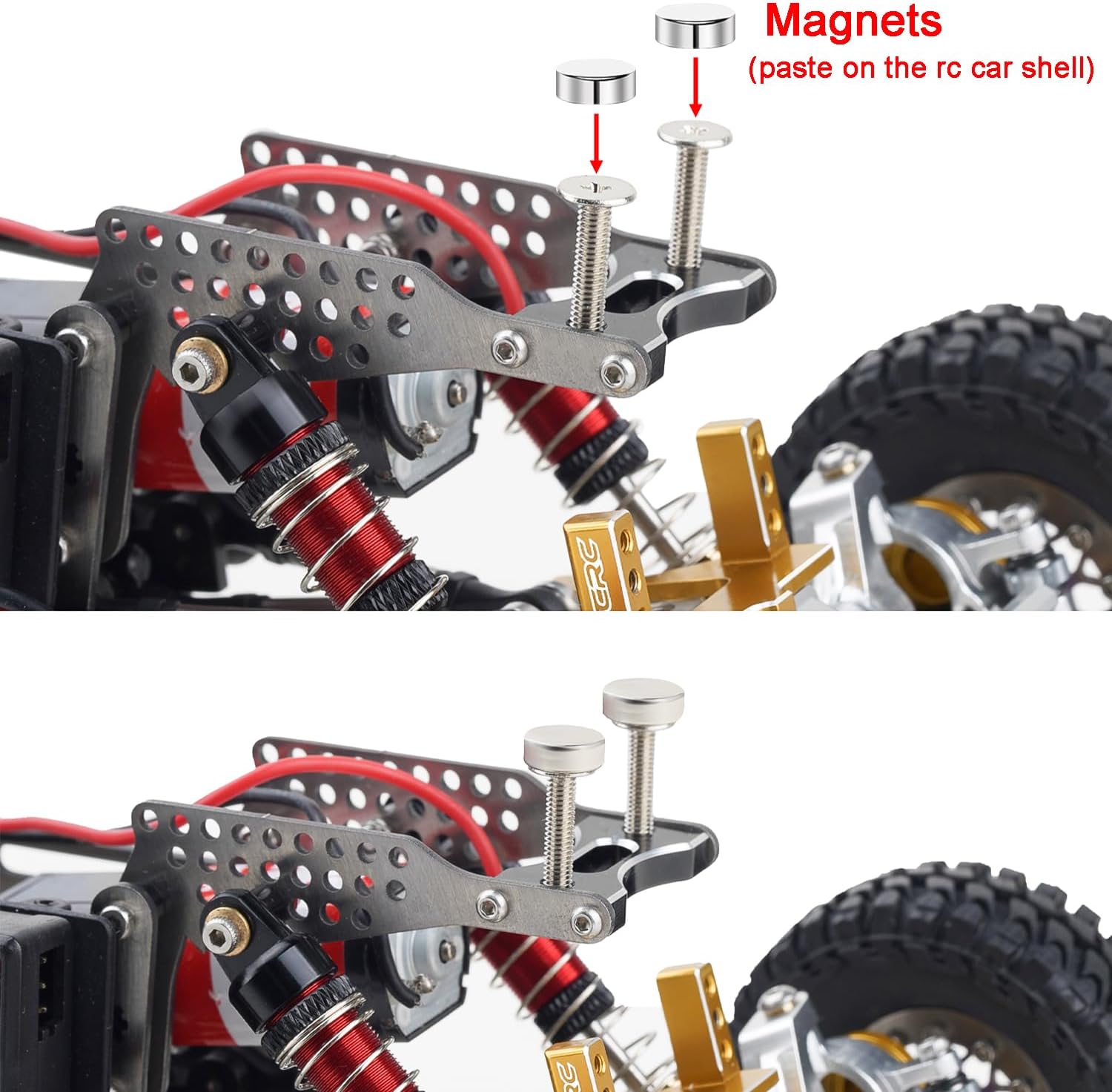 GR5 Titanium LCG Chassis Kit Frame Rail for Redcat Ascent-18 1/18 Scale RC Rock Crawler Upgrades