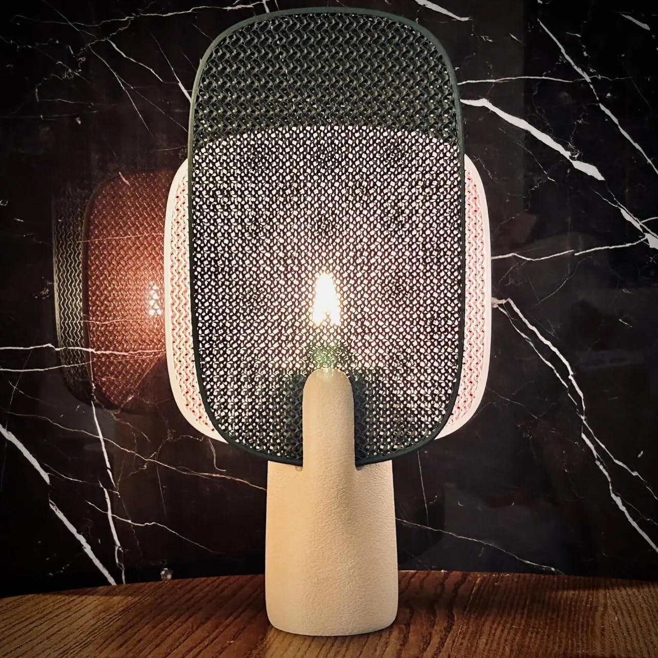 Cerca 3D Printed Table Lamp | Modern Decorative Bedside Lamp for Bedroom & Living Room | Aesthetic Designer Lamp | Warm Ambient Lighting | Eco-Friendly PLA-image-35