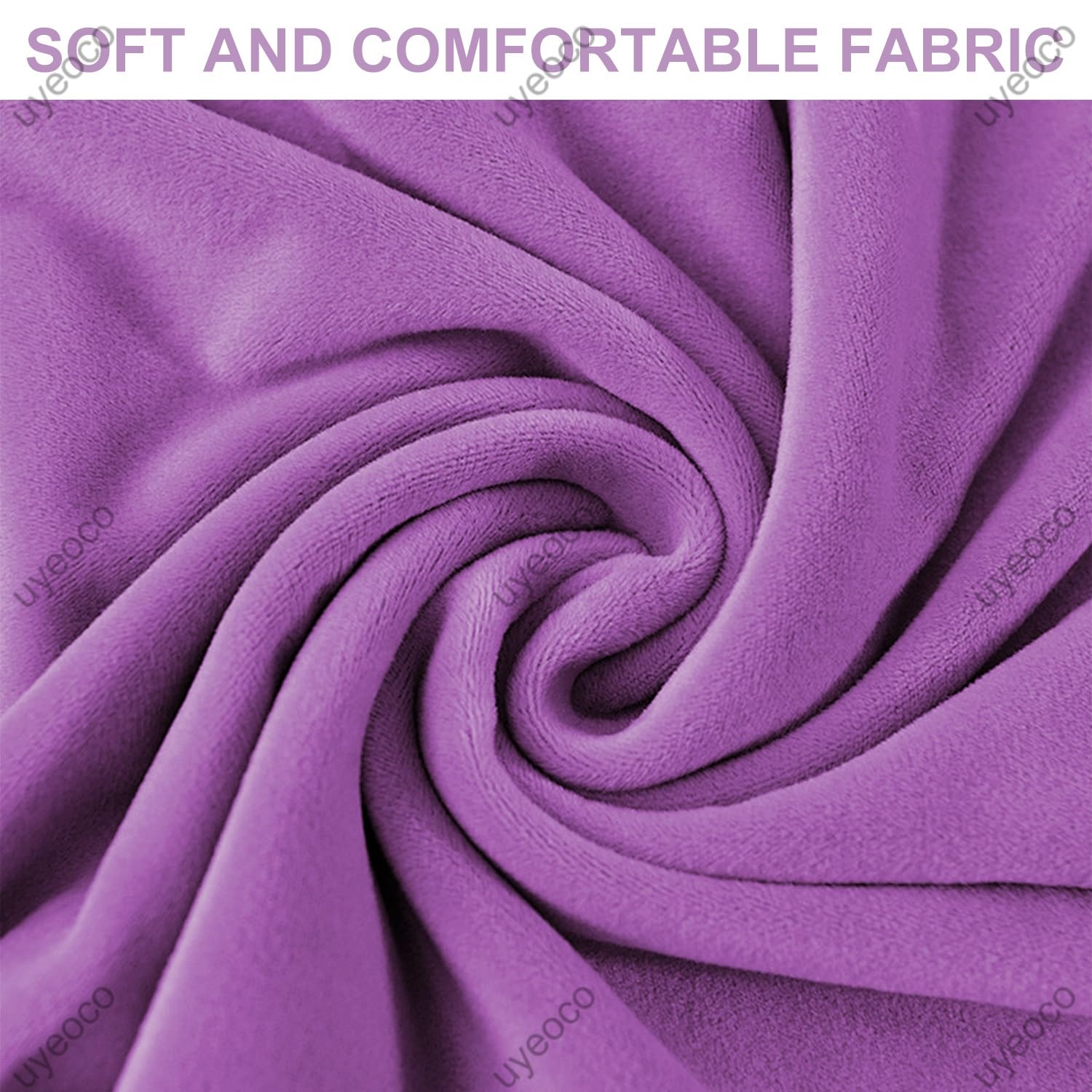uyeoco 8-10cm Dickes Bankauflage Bankkissen, Samt Sitzkissen Bank Sitzauflage Innen Outdoor, Qualität Waschbare Gartenbank Auflage,Rechteck Sitzkissen Groß Für Terrasse, Esstisch(Violet,150x50x10cm)