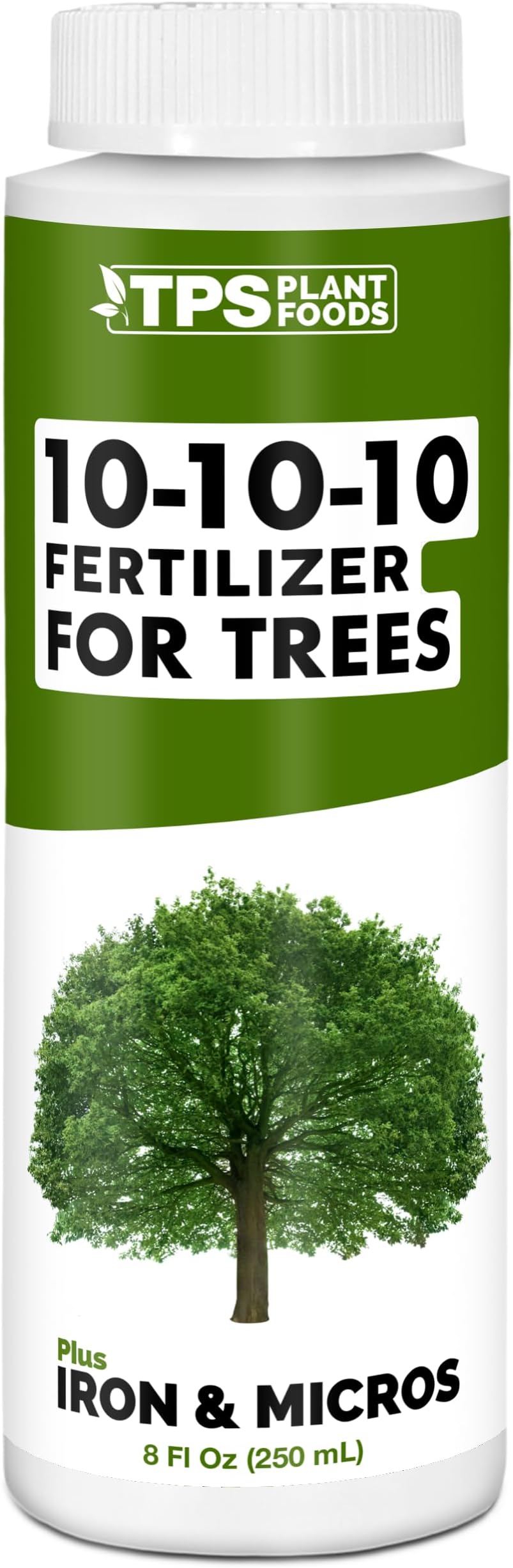 Liquid 10-10-10 Fertilizer for Trees and Shrubs – Balanced NPK Plus Iron and Micros for Stronger Growth and Healthy Roots, 8 oz