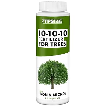 Liquid 10-10-10 Fertilizer for Trees and Shrubs Balanced NPK Plus Iron and Micros for Stronger Growth and Healthy Roots, 8 oz