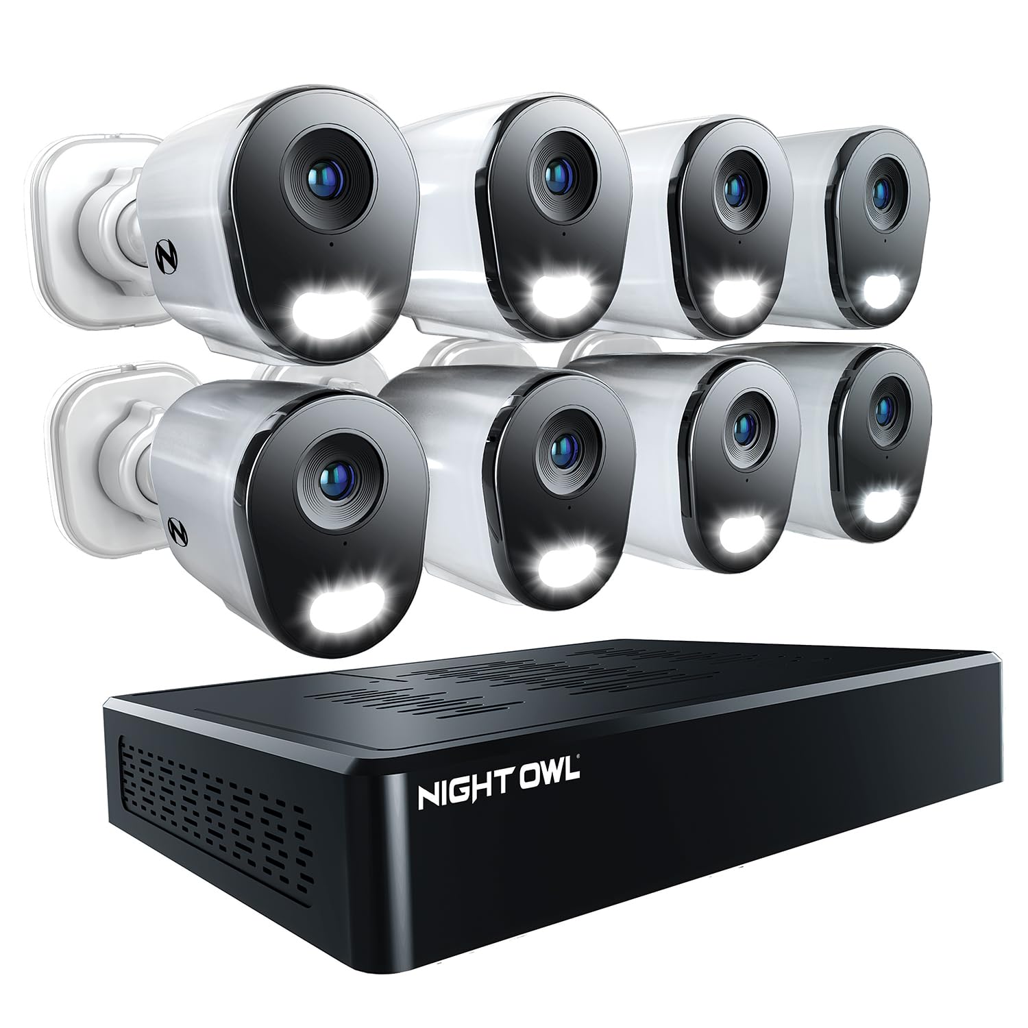 Amazon.com: Night Owl 12-Ch Wired NVR System, 8 4K Cams, 2TB HDD