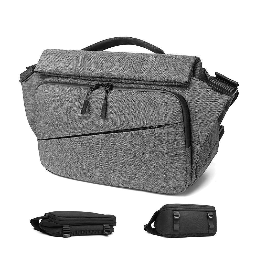 Sling Chest Crossbody Bag Chest Bag,Multipurpose Shoulder Backpack Waterproof Sling Backpack Shoulder Bag Fanny Pack for Men Women (Grey)