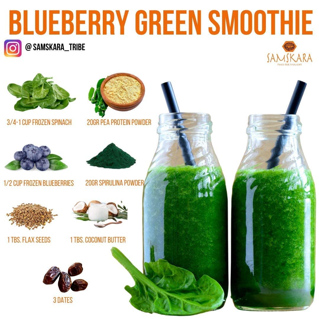 Espirulina en Polvo BIO Samskara | 63% Proteína + 6% Leucina | Alga Spirulina Orgánica y Ecológica | Superalimento Puro | Para Batidos, Yogur, Harinas, Sopas | Spirulina Powder ECO (1 kg)