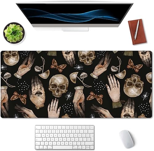 Miniatura 10 de SSOIU ArtSo - Alfombrilla de mouse extendida para juegos XXL, alfombrilla larga para teclado, decoración de escritorio, base de goma antideslizante,