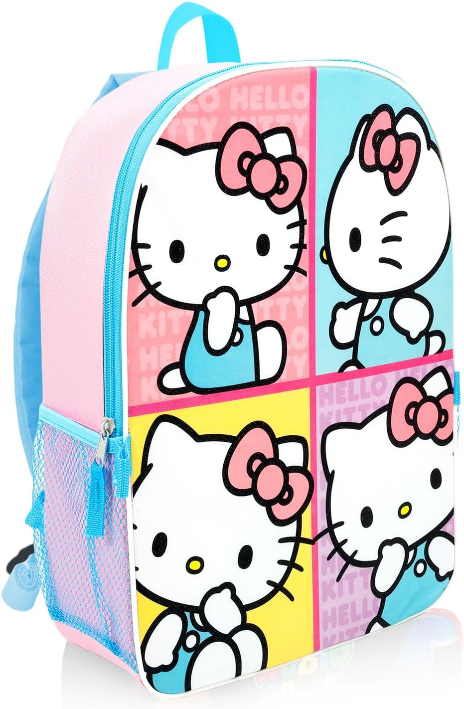 Hello Kitty Backpack with Lunch Box for Girls - Bundle with 16" School Bag, Lunch Bag, Water Bottle, Stickers, More | Hello Kitty Backpack and Lunchbox for Kids School Supplies Set