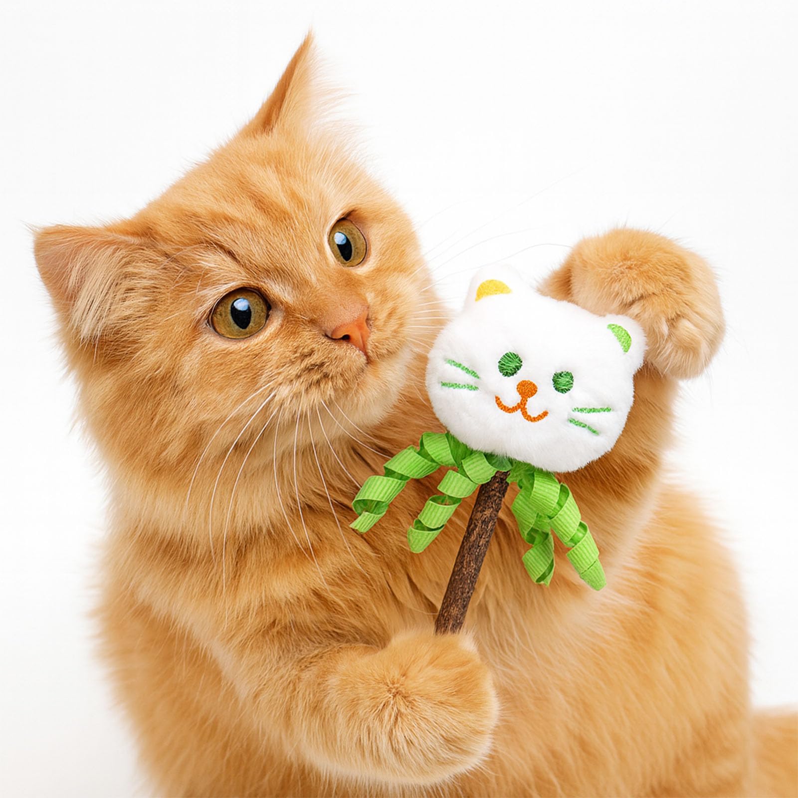 Pawdea Silvervine Chew Sticks for Cats – 7” Natural Catnip-Filled Chew Toy for Kittens & Indoor Cats A Fun & Healthy Way to Support Dental Care & Play