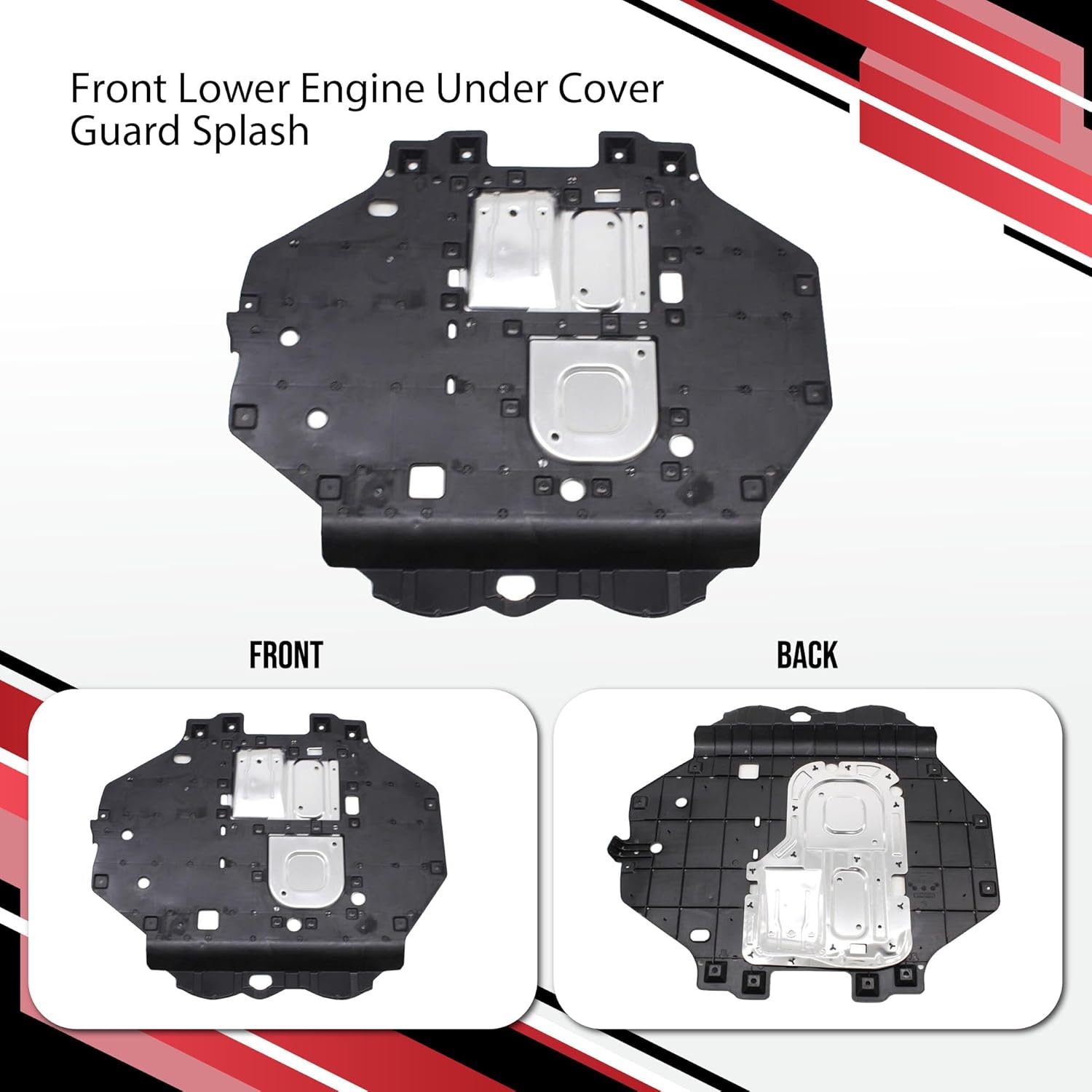 New Front Engine Splash Shield - Engine Case Guard Under Cover Compatible with Honda 2016-2022 Compatible with HR-V, Replacement for HO1228146 74111T7WA00