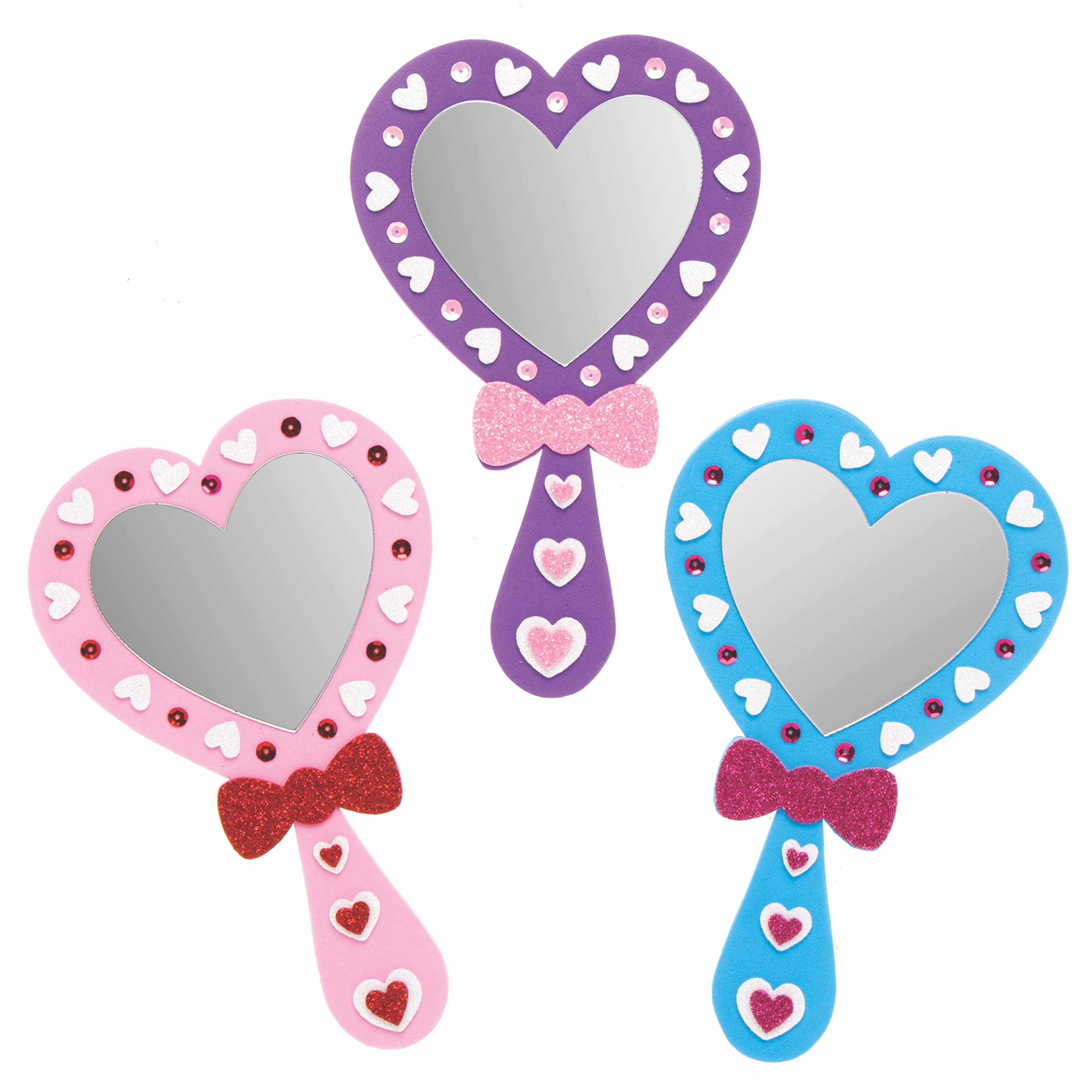 Bomboniera Specchio Cuore bianco con glitter - La Festa Perfetta