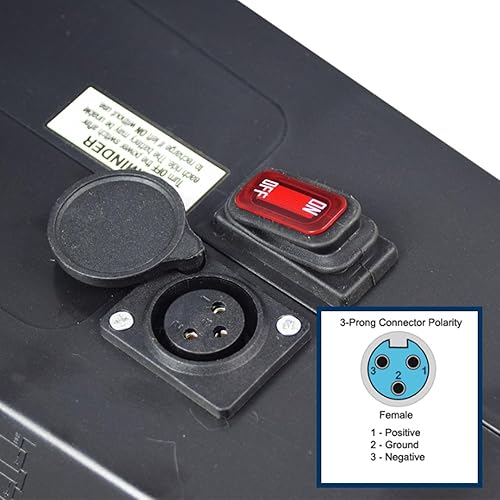 Miniatura 7 de AlveyTech Cargador de batería XLR de 36 voltios y 1.0 amperios, compatible con Razor Rambler 16, EcoSmart Metro HD, C25C35 SLA, scooter plegable