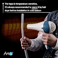 Vista 6 de Art3d Moldura autoadhesiva de 10 pies para bordes de azulejos de salpicaduras, revestimiento autoadhesivo para decoración de esquinas en acero Acero