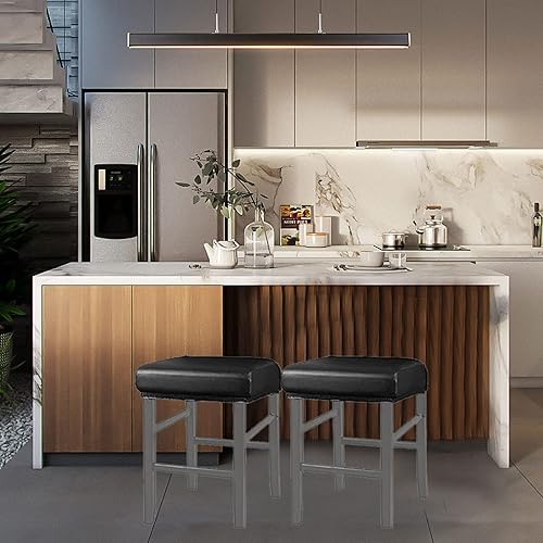 Miniatura 2 de Fundas de taburete rectangulares, elásticas, impermeables, de poliuretano, rectangulares, fundas de taburete cuadradas, lavables, fundas de taburete