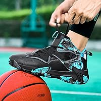 Vista 6 de CJSPORX - Tenis de baloncesto para hombre, transpirables, antideslizantes, para correr