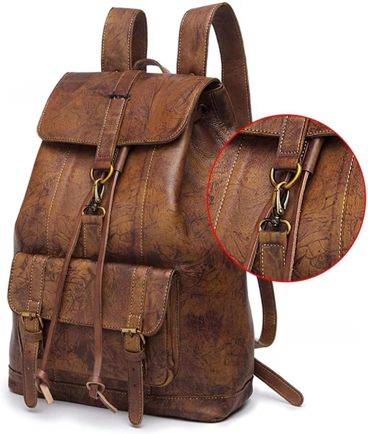 Metal D Ring Buckle, D Shape Rings Non Welded 1 inch Inside Diameter for Webbing Sewing DIY Strap Sewing Accessories pack of 20 (Antique Brass) - Image 5