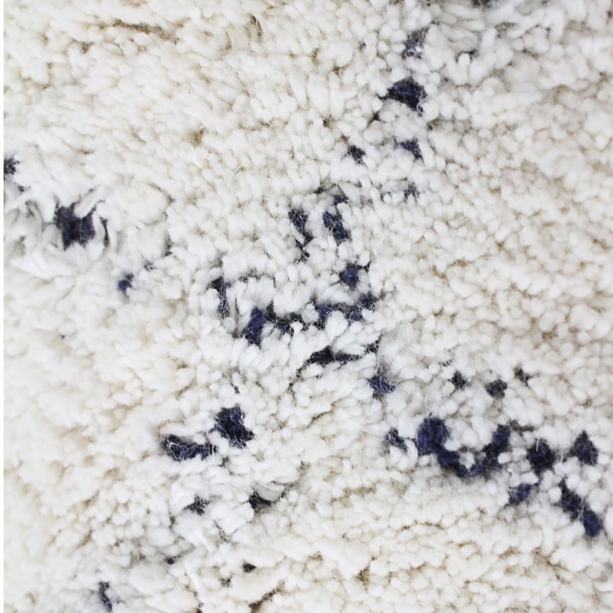 Thedecofactory Tapis berbère en Coton Motifs Losanges écru Naturel 120x170