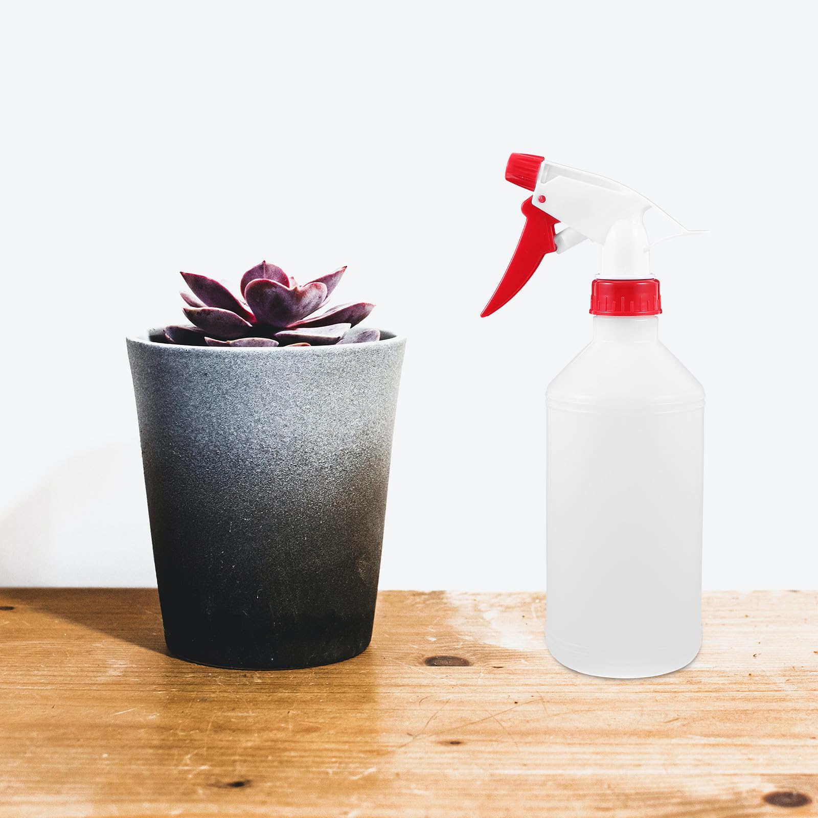 Veemoon Spray de Plástico Blanco Juego de 6 Botellas de 500ml Diseño de Cierre Hermético y Ligero Color Aleatorio para Plantas y Cabello en Camping y Viajes