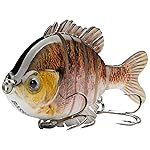 BASSDASH SwimPanfish Multi Jointed Panfish Bluegill Swimbaits Hard Topwater Bass Lures Fishing Lure Crank Saltwater 3.5in/0.85oz
