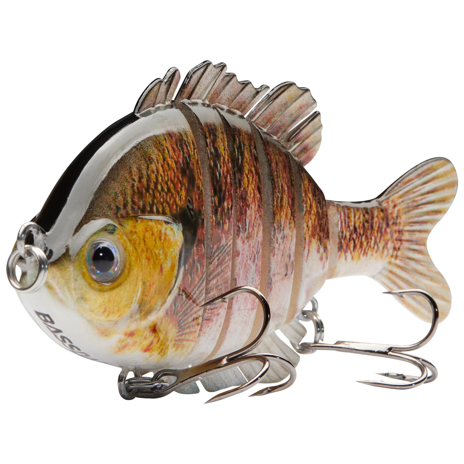 BASSDASH SwimPanfish Leurre de pêche multi-articulé pour pêche en eau salée 8,9 cm/24,1 g