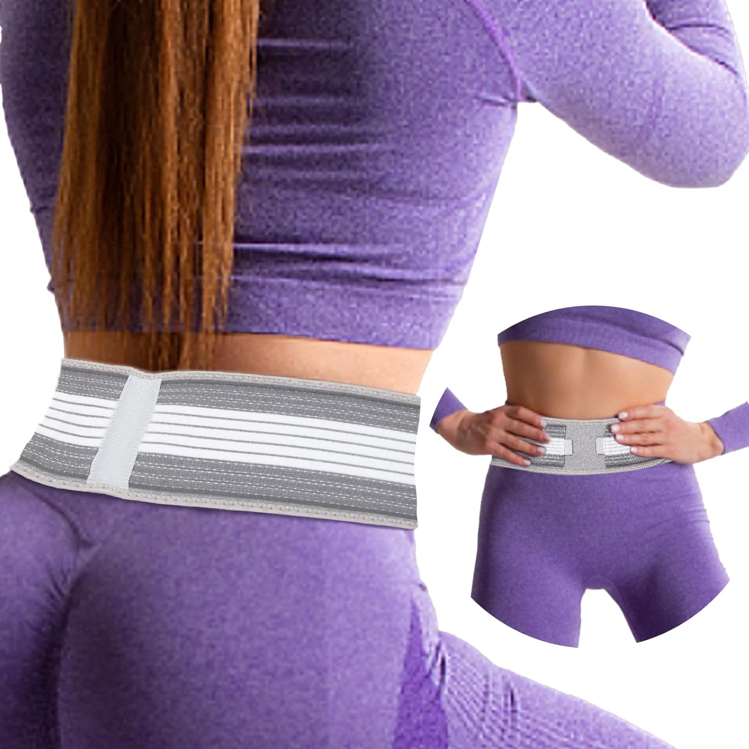 SI Joint Hip Belt Sacroiliac Belt Pelvic Support Belt Improve Posture Lower Back Support Brace for Women Men