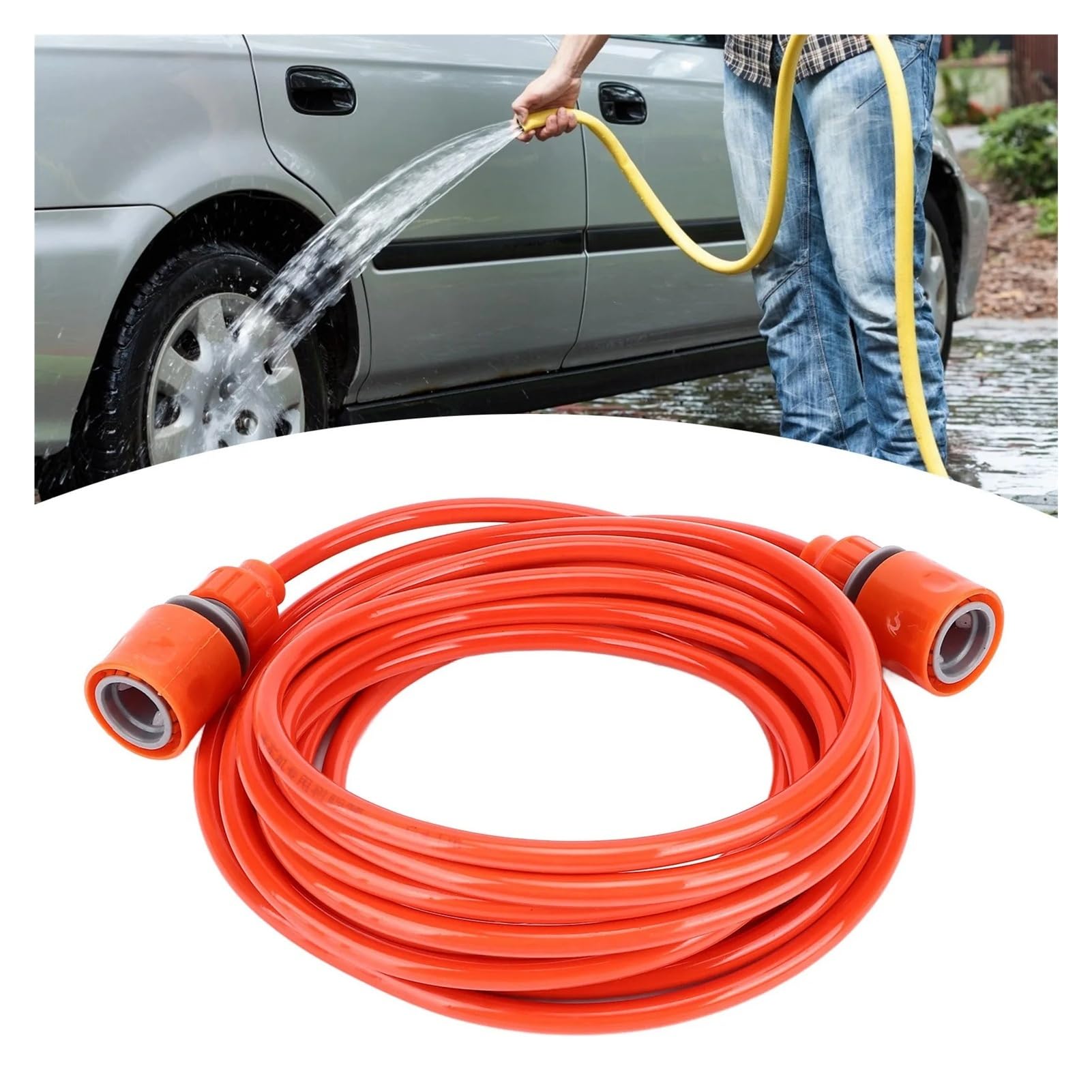 Manguera de jardín de alta presión de 6M Tubería de agua flexible suave | Manguera de jardín de plástico flexible con alta resistencia a la presión.