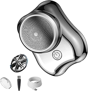 Mini Shavers for Men | Pocket Rechargeable Electric Shaver Razors - Pocket Size Electric Shavers, Wet and Dry Mini Shavers, Low Noise Shaving Tool for Travel Men Face Car Haburn