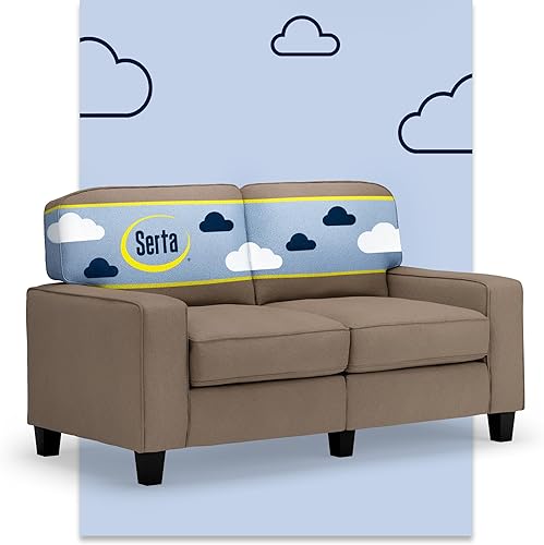 Miniatura 63 de Serta Palisades Sofás Tapizados para Sala, Sofá de Diseño Moderno, Tela, Bronceado Beige Bronceado,Beige,Marrón,Alforfón Beige,Marrón (Chestnut