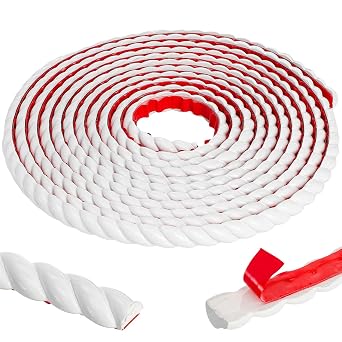 Cididu Flexible Molding Trim, 16.4 Ft Peel and Stick Molding Trim for Wall, Self-Adhesive Moulding Trim 196.8, DIY Wall Trims Caulk Strip for Mirror Window Frame Cabinet Edge, Home Decor Protection